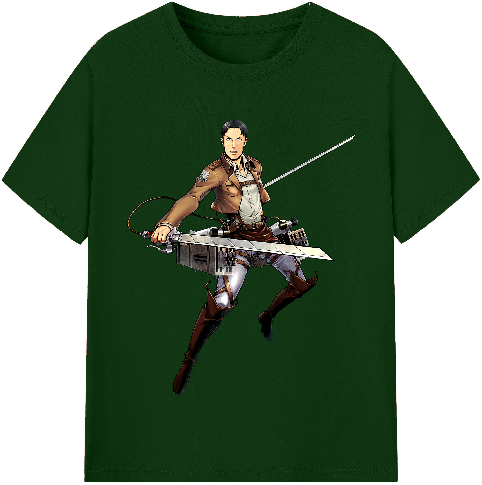 （画像用） 進撃の巨人 Attack on Titan 綿100％半袖Tシャツ（フロントプリント）